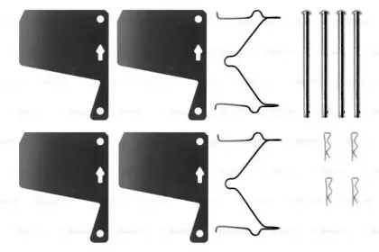 Комплектующие, колодки дискового тормоза BOSCH купить