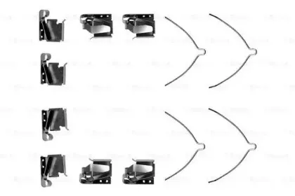 Комплектующие, колодки дискового тормоза BOSCH купить