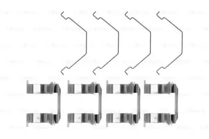 Комплектующие, колодки дискового тормоза BOSCH купить