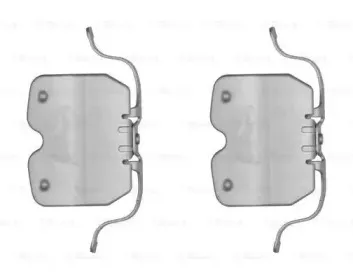 Монтажний к-кт гальмівних колодок BOSCH купить