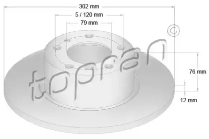 Тормозной диск TOPRAN купить