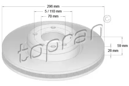 Тормозной диск TOPRAN купить