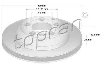Тормозной диск TOPRAN купить