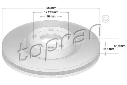 Тормозной диск TOPRAN купить