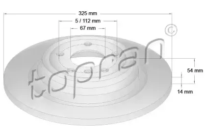 Тормозной диск TOPRAN купить