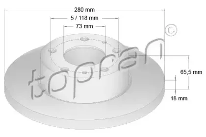 Тормозной диск TOPRAN купить