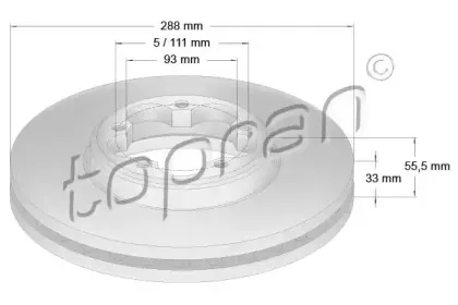 Тормозной диск TOPRAN купить