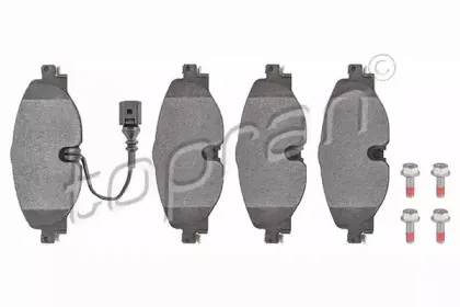 Комплект тормозных колодок, дисковый тормоз TOPRAN купить