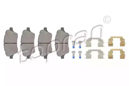 Комплект тормозных колодок, дисковый тормоз TOPRAN купить