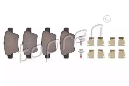 Комплект тормозных колодок, дисковый тормоз TOPRAN купить