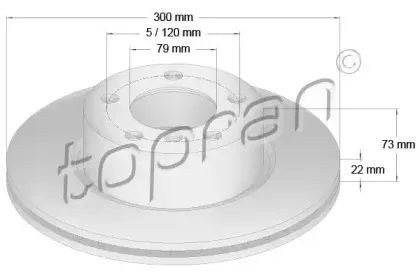 Тормозной диск TOPRAN купить