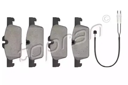 Комплект тормозных колодок, дисковый тормоз TOPRAN купить