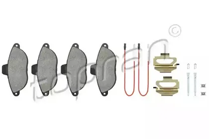 Комплект тормозных колодок, дисковый тормоз TOPRAN купить