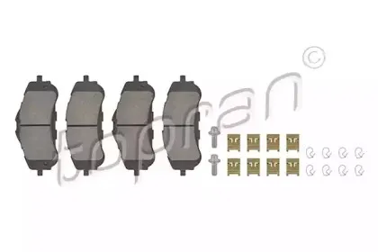 Комплект тормозных колодок, дисковый тормоз TOPRAN купить