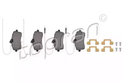 Комплект тормозных колодок, дисковый тормоз TOPRAN купить