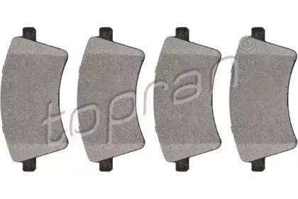 Комплект тормозных колодок, дисковый тормоз TOPRAN купить