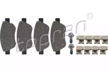 Комплект тормозных колодок, дисковый тормоз TOPRAN купить