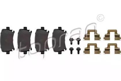 Комплект тормозных колодок, дисковый тормоз TOPRAN купить