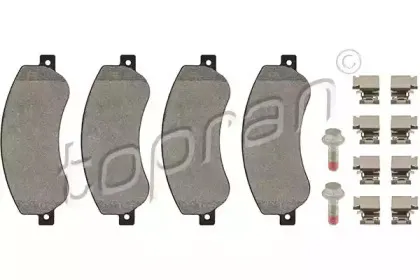 Комплект тормозных колодок, дисковый тормоз TOPRAN купить