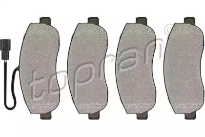 Комплект тормозных колодок, дисковый тормоз TOPRAN купить