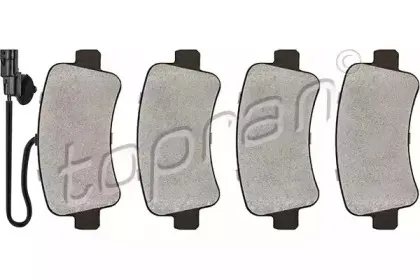 Комплект тормозных колодок, дисковый тормоз TOPRAN купить