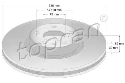 Тормозной диск TOPRAN купить