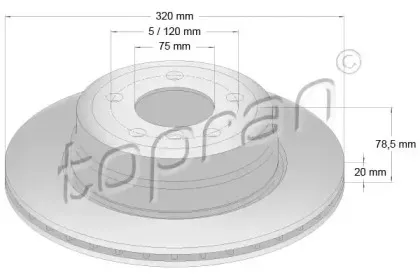 Тормозной диск TOPRAN купить