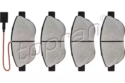 Комплект тормозных колодок, дисковый тормоз TOPRAN купить