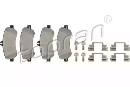 Комплект тормозных колодок, дисковый тормоз TOPRAN купить