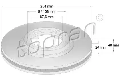 Тормозной диск TOPRAN купить