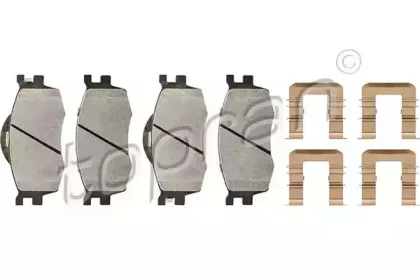 Комплект тормозных колодок, дисковый тормоз TOPRAN купить