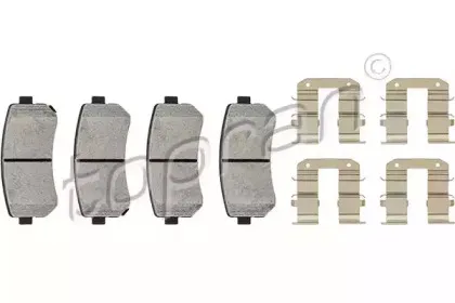 Комплект тормозных колодок, дисковый тормоз TOPRAN купить