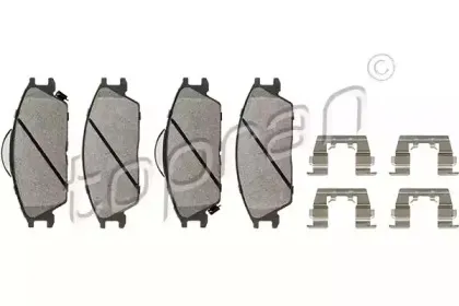 Комплект тормозных колодок, дисковый тормоз TOPRAN купить