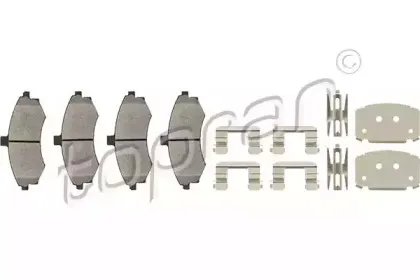 Комплект тормозных колодок, дисковый тормоз TOPRAN купить