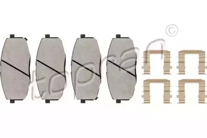 Комплект тормозных колодок, дисковый тормоз TOPRAN купить