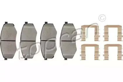 Комплект тормозных колодок, дисковый тормоз TOPRAN купить