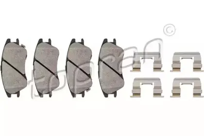 Комплект тормозных колодок, дисковый тормоз TOPRAN купить