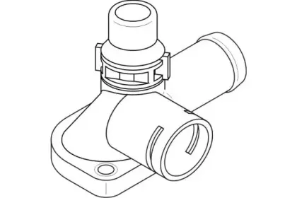 Фланец охлаждающей жидкости TOPRAN купить