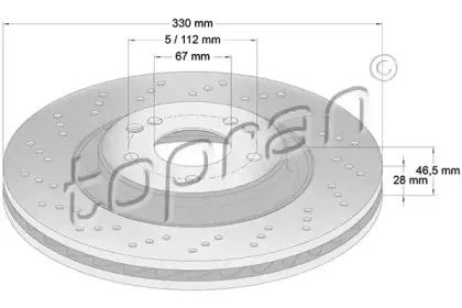 Тормозной диск TOPRAN купить