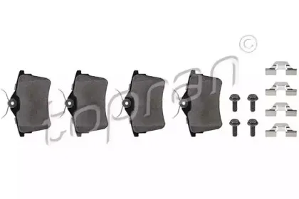 Комплект тормозных колодок, дисковый тормоз TOPRAN купить