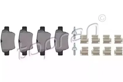 Комплект тормозных колодок, дисковый тормоз TOPRAN купить