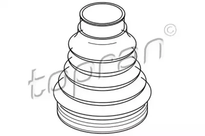 Пыльник, приводной вал TOPRAN купить