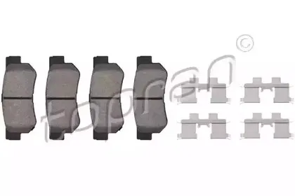 Комплект тормозных колодок, дисковый тормоз TOPRAN купить