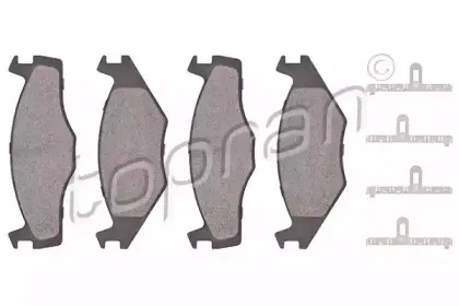 Комплект тормозных колодок, дисковый тормоз TOPRAN купить