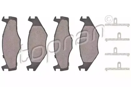 Комплект тормозных колодок, дисковый тормоз TOPRAN купить