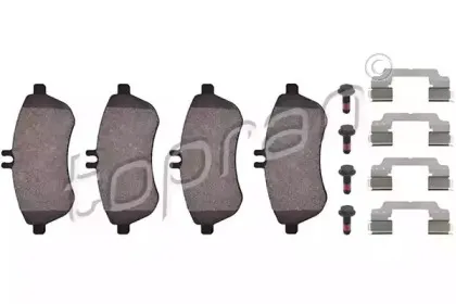 Комплект тормозных колодок, дисковый тормоз TOPRAN купить