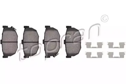 Комплект тормозных колодок, дисковый тормоз TOPRAN купить