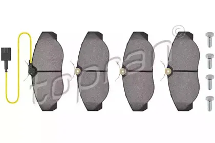 Комплект тормозных колодок, дисковый тормоз TOPRAN купить