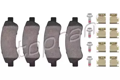 Комплект тормозных колодок, дисковый тормоз TOPRAN купить