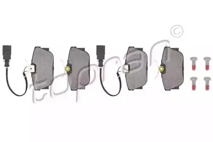 Комплект тормозных колодок, дисковый тормоз TOPRAN купить